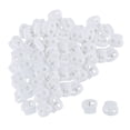 thumbnail image 7 of Uxcell 0.67" x 0.59" x 0.24" Spring Cord Locks Rope Fastener Double Holes Toggle Sliders Plastic White 50pcs, 7 of 7