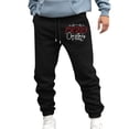 thumbnail image 1 of Pantalones largos para hombre, casuales, de moda, con bolsillos, cintura elástica, pantalones deportivos, pantalones de poliéster para hombre., 1 of 4