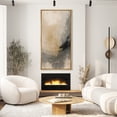 thumbnail image 4 of Large Framed Canvas Art Neutral Abstract Print for Modern Living Room Bedroom Wall Decor - 60"x30" Natural Framed, 4 of 7