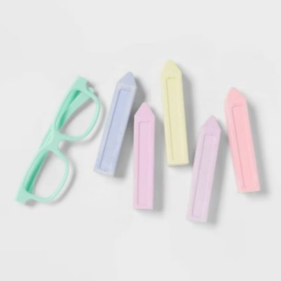 3D Chalk - Sun Squad: Outdoor Art Set, Ages 4 , 6 Pieces