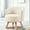 Beige, variant on 360° Rotatable Chair With Gray Linen Upholstery And Solid Wood Details Rotating Strong Support Legs