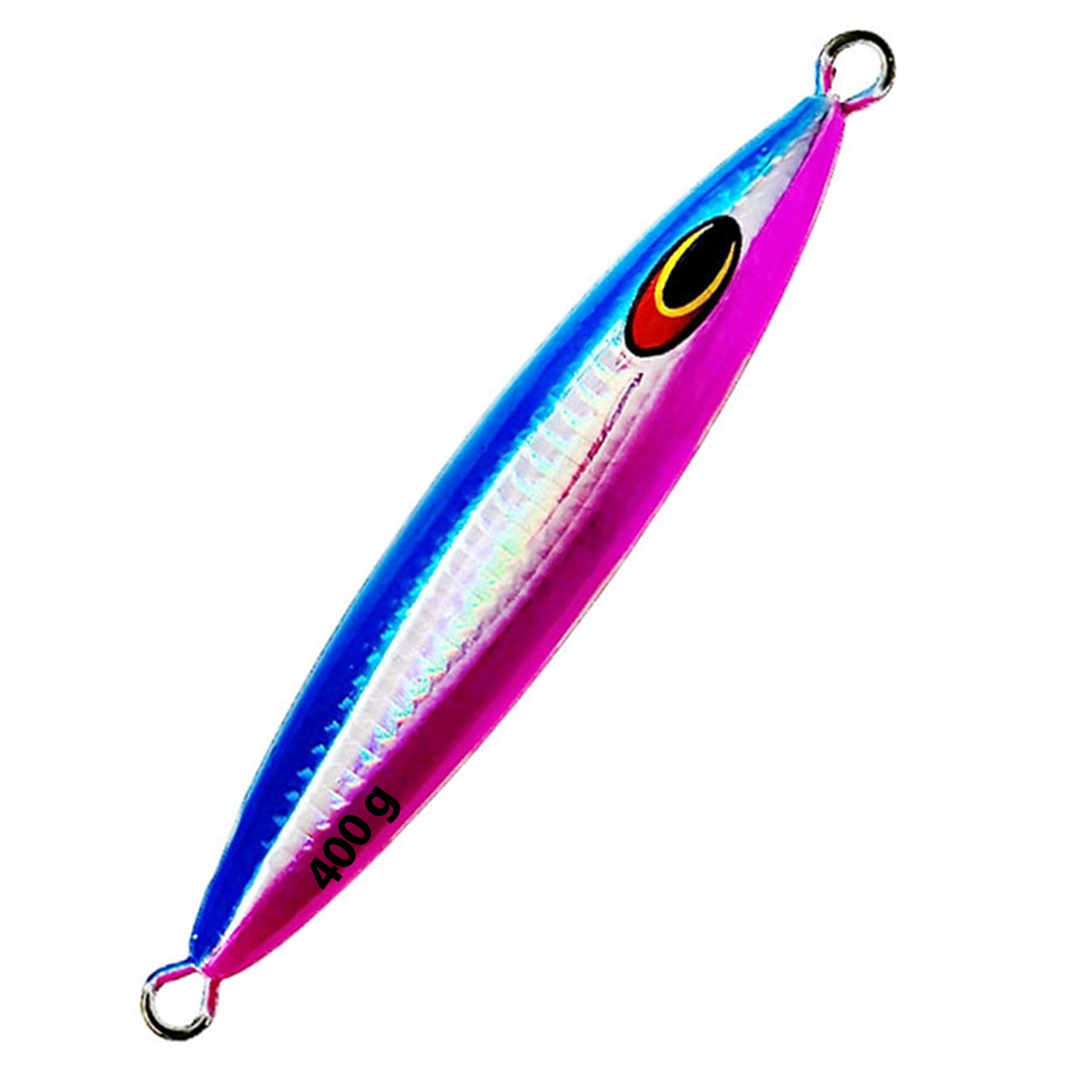 6" Tuna Jig 400g,3 Pcs Blue Pink Zebra Glow Saltwater Fishing Lures, Fishing Gear & Tackle, Tuna Fishing Jig