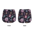 thumbnail image 5 of Lsque Roses Flowers Printed Women's Running Shorts with Liner Pockets,Elastic Quick Dry Workout Athletic Gym Yoga Shorts,Womens High Waist Shorts-Small, 5 of 9