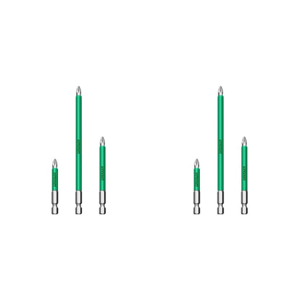 Speravity Kit de brocas de destornillador GREENER antideslizante DIY extracción destornillador herramientas de repuesto Extractor 65/90/150mm 3 uds 65/90/150mm 3PCS 2piezas Speravity CBP262724