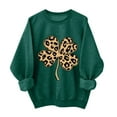 thumbnail image 3 of Xdegoge Women St. Patrick's Day Sweatshirts Fashion Shamrock Clover Print Shirts Casual Irish Gift Long Sleeve Crewnceck Loose Fit Tops, 3 of 3