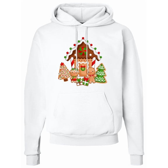 Inktastic Gingerbread House Christmas Adult Hoodie Sweatshirt