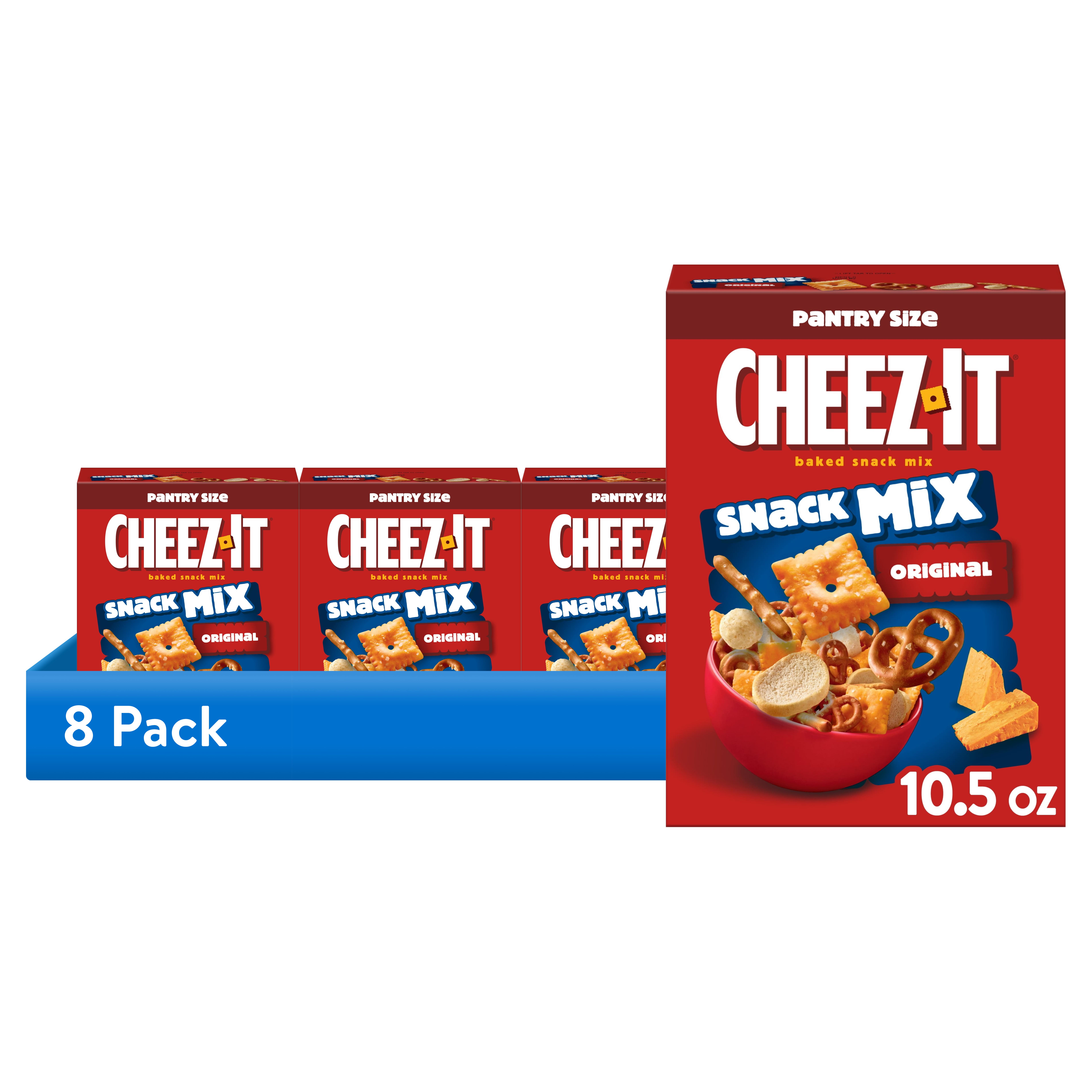 (8 pack) Cheez-It Classic Snack Mix, Lunch Snacks, 10.5 oz