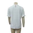 thumbnail image 7 of Eyelet Tops for Women Cute Ruffled Puff Sleeve Dressy Shirt Crew Neck Solid Color Flowy Tunic Top Blouse (XL, White), 7 of 7