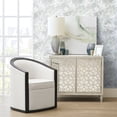 thumbnail image 4 of Home Fare Geometric Overlay Mirrored Accent Chest in Woodgrain Beige, 4 of 8