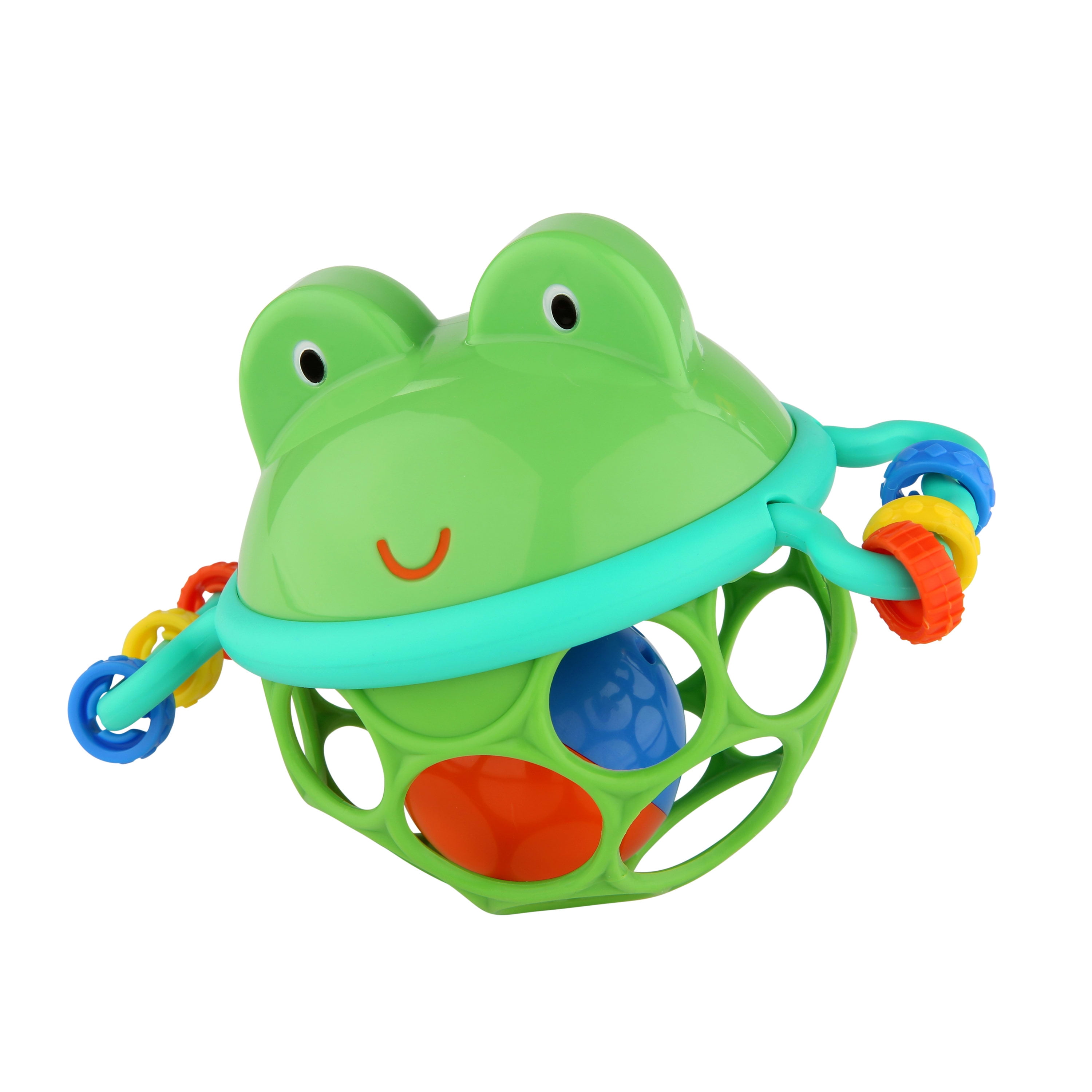 Bright Starts Oball Froggy Musical Toy, Jingle & Shake Pal, BPA-free Easy-Grasp Baby Rattle Toy, Ages Newborn+
