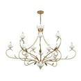 thumbnail image 4 of Muse 12-Light Chandelier in French Gold and White Cashmere by Breegan Jane, 4 of 5