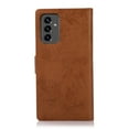 thumbnail image 5 of SaniMore for Samsung Galaxy A73 5G 6.7" 2022 Case, Flip Folio PU Leather Wallet Cover with Detachable Shell Wrist Strap Kickstand Card Slots Business Shockproof Case with Magnetic Clasp, Brown, 5 of 14