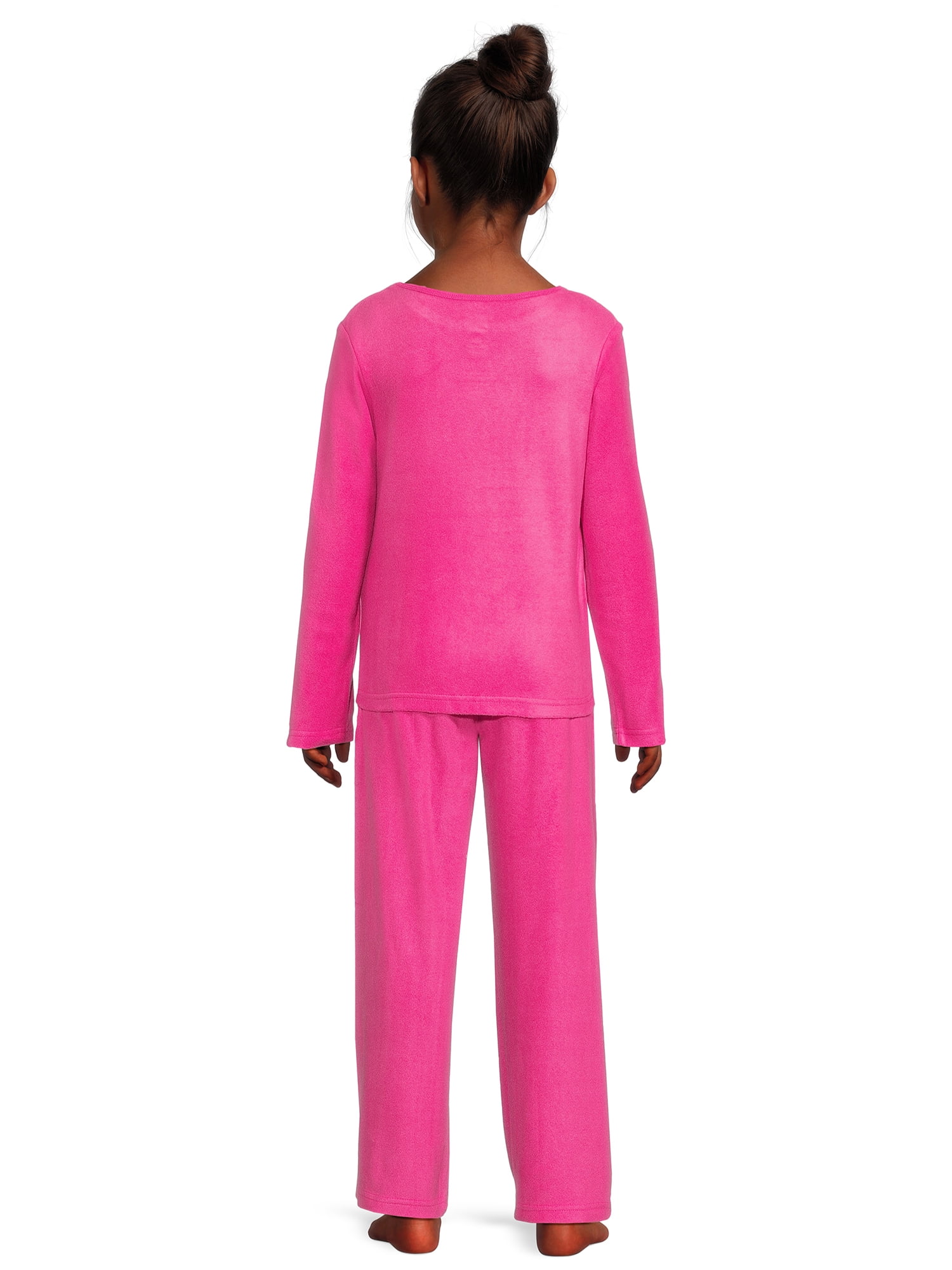 Girls Licensed Character Long Sleeve Top and Pants Sleep Set,  2-Piece, Sizes 4-12