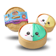 thumbnail image 1 of Squishy Bun Dumpling Pack 2 Juguete Antiestres Fidget Tamaño Mediano Cambia De Color Sorpresa, 1 of 3