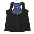 thumbnail image 4 of Chaleco de sauna para mujer, cómodo, para sudar, adelgazar y entrenar, con cremallera, para yoga, deportes, talla L/XL., 4 of 14