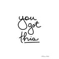 thumbnail image 2 of Ball, Susan 25x32 White Modern Wood Framed Museum Art Print Titled - You Got This, 2 of 4