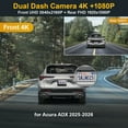 thumbnail image 4 of Fitcamx Front 4K+Rear 1080P Dash Cam for 2025-2026 Acura ADX (HD2-6350, Black), Integrated OEM Style, 2 Way HD Video, Built-in WiFi & APP, 128GB Card, 4 of 6