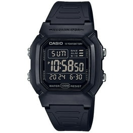 Casio Men s Wide Face Digital Black Watch with Extra Long Resin Strap AE1500WHX 1AV