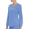 thumbnail image 3 of Scrubstar Women's Core Essentials Mechanical Stretch Long Sleeve V-Neck Scrub Top WD844, 3 of 6