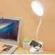 thumbnail image 1 of Lámpara LED con clip para cama de niños, luz de lectura flexible de 360°, lámpara con clip, 3 modos de iluminación y 5 regulables, lámpara de escritorio LED recargable por USB inalámbrica para leer, 1 of 5