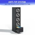 thumbnail image 2 of Yiyuanjin 5 Drawer Vertical Metal File Cabinet with Lock for A4 Legal/Letter Size, Black, 2 of 9