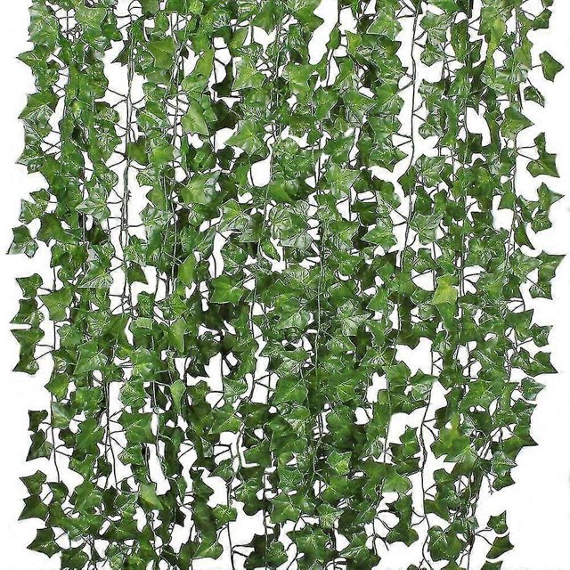 Dearhouse 12 Strands Artificial Ivy Leaf Plants Vine Hanging Garland