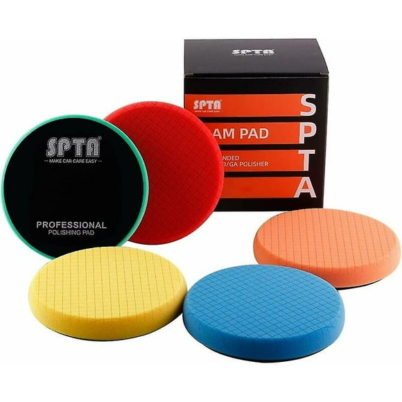 Polishing Pad, 5 Pieces 150mm/6 Inch Polishing Sponge Polishing Kit For Car Polisher Buffer Pad/for Ro/da Dual Action Polisher Buffing -spps6m5