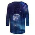 thumbnail image 2 of SHE IS Womens 3/4 Sleeve Tops, Women Shirts Long Sleeve Plus Size Dressy Womens Long Sleeve Shirts Plus Size Blouses for Women Casual Tunics for Women 2025 Plus Size, 2 of 4
