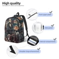 thumbnail image 3 of Goofa The Nightmare Before Christmas Pattern Durable Canvas Daypack - High-Quality Vintage Backpack, Compact & Versatile for Travel and Everyday Use-Small, 3 of 5