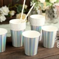 thumbnail image 6 of Efavormart 24 Pack | 9oz Metallic Iridescent Paper Cups, Disposable Party Cup Tableware All Purpose, 6 of 11