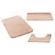 thumbnail image 4 of Alfombra de baño de 3 piezas con forma de U, antideslizante, para baño y spa Rosa claro, 4 of 7