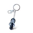 thumbnail image 1 of Puzzled Women's Keyrings & Keychains Flip Flop Sparkling Charm Keychain, 4.5” Rhinestones Keyring, Excellent Party Favors & Giveaways, Backpack Handbag Purse Metal Ring Mobile Phone Accessory, Black, 1 of 5