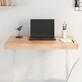 thumbnail image 1 of vidaXL Table Top Light Brown 80x40x(2-6) cm Treated Solid Wood Live Edge, 1 of 5