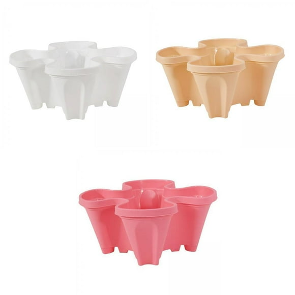3pcs Stackable Vertical Garden Planter Strawberry Planting Pot Kitchen Patio
