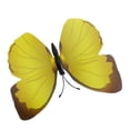 thumbnail image 2 of 12 piezas/juego de pegatinas de pared con forma de mariposa de simulación 3D, calcomanías artísticas para pared (amarillas), 2 of 8