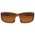 thumbnail image 2 of Hornz Brown Forest Camouflage Polarized Sunglasses for Men - Aquabull - Free Matching Microfiber Pouch - Brown Camo Frame - Amber Lens, 2 of 3