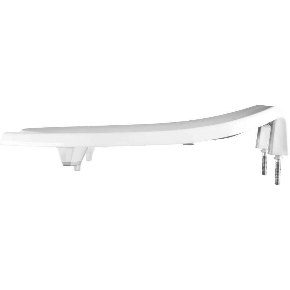 BEMIS 2L2155T 000 Medic-Aid 2" Lift Raised Open Front Plastic Toilet Seat, ELONGATED, Long Lasting Solid Plastic, White CA2