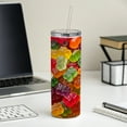 thumbnail image 4 of Lots of Gummi Bears 20oz Insulated Water Bottle Skinny Tumbler Includes Straw, 4 of 7