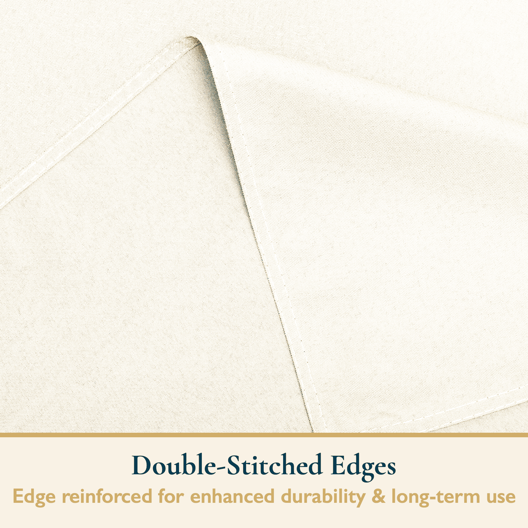 ComfiTime Tablecloth – 90 x 156 Durable Polyester Fabric Table Cover Cloth for 11-12 ft Rectangle Table, Spill/Stain-Resistant, Reusable/Washable, Indoor/Outdoor Dining/Party/Wedding/Banquet, Cream