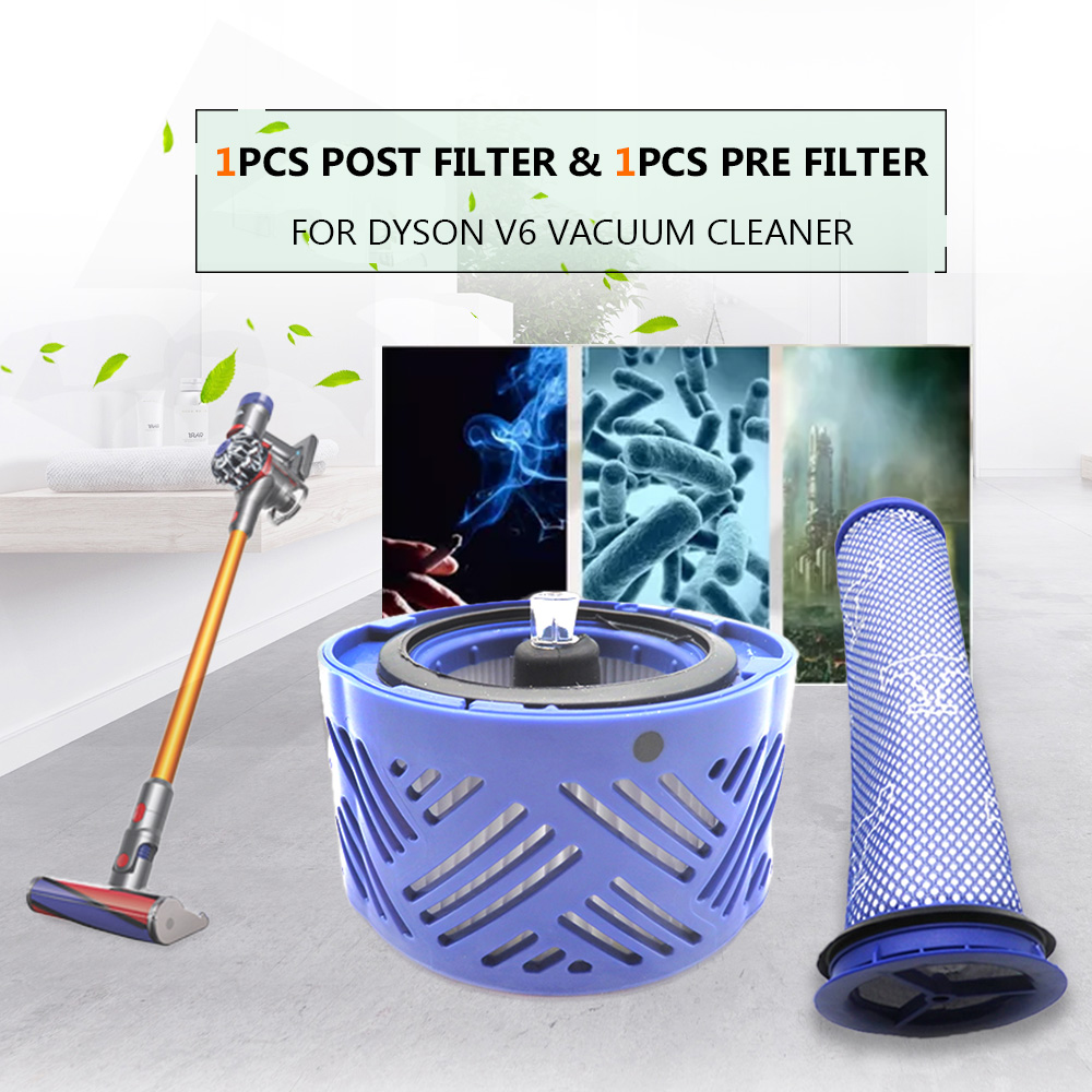 1pcs Post Filter 1pcs Pre Filter HEPA Motor Filter Replacement For 
