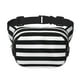 thumbnail image 1 of Disketp Black And White Stripes Riñonera de Doble Capa, Bolsa de Cintura Ajustable para Viajes, Correr y Senderismo, Riñonera Ligera para Hombre y Mujer, 1 of 9