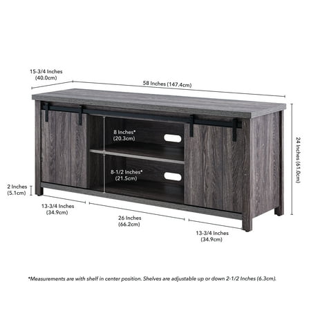 Camden&Wells - Deacon TV Stand for TVs Up to 65" - Burnished Oak