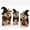 3PCS A, variant on 3-Piece Christmas Wooden Figurines Set - Vintage Santa Snowman Reindeer Desktop Ornaments - Distressed Wood Holiday Mantel Shelf Decor, Indoor Xmas Home Party Gift