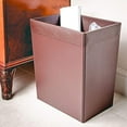 thumbnail image 2 of Dacasso Leather Waste Basket, 2 of 2