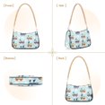 thumbnail image 7 of FORMRS Womens Shoulder Bag with Chain Strap Clutch Purse Cute Tote Handbag, Colorful Trains, 7 of 7