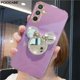 thumbnail image 1 of Funda de teléfono con soporte de espejo brillante para Samsung Galaxy A34, 24, 54, 14, A04, A13, A32, A73, A33, A53, A23, A52, A72 Fivean unisex, 1 of 2