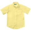 Classroom School Uniforms Adult Short Sleeve Oxford Shirt 57664, 3XL, Yellow