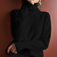 thumbnail image 6 of Women'S Turtle Neck Sweater Fall Winter Long Sleeve Chunky Knitted Trendy Pullover Tops, 6 of 9