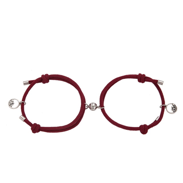 Pulseras magnéticas tejidas de acero inoxidable para parejas, correa de mano para joyería Wmkox8yii shlkj118