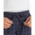 thumbnail image 4 of NY Threads Mens Flannel Pajama Pants with Pockets Soft Cotton Sleepwear Lounge PJ Bottoms, XX-Large, Black/Navy, 4 of 7